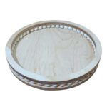 سینی چوبی مهره دار مدل دایره